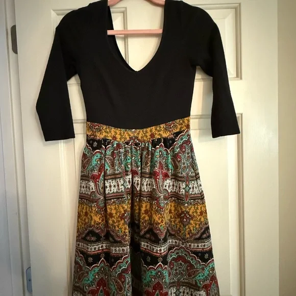 long sleeve peplum dress black Élise pleated peplum-hem blazer dress in Black S / Black main image 0